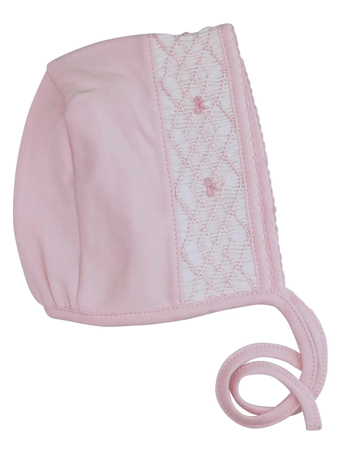 Pink Bow Smocked Hat