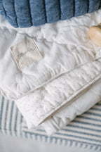 Pin Dot Blanket- Pebble