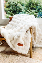 Cloudscape Throw Blanket- Wispy White