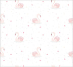 French Swan Muslin Swaddle Blanket