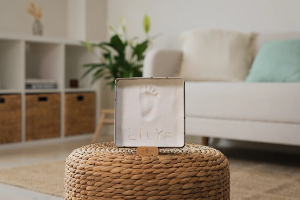 Baby Box Square- Pink Hearts