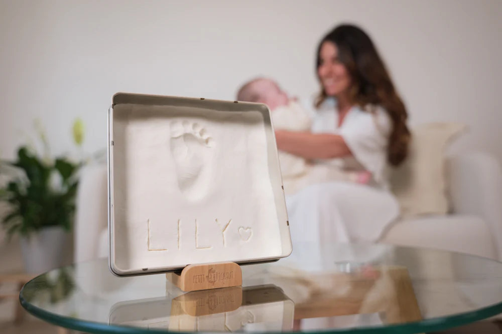 Baby Box Square- Pink Hearts