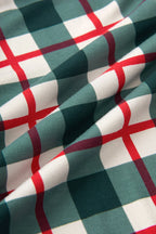 Zippered Footie in Holiday Plaid