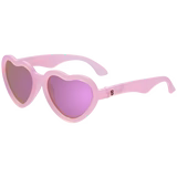 Polarized Heart Sunglasses in Frosted Pink, Ages 0-2