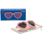 Polarized Heart Sunglasses in Frosted Pink, Ages 0-2