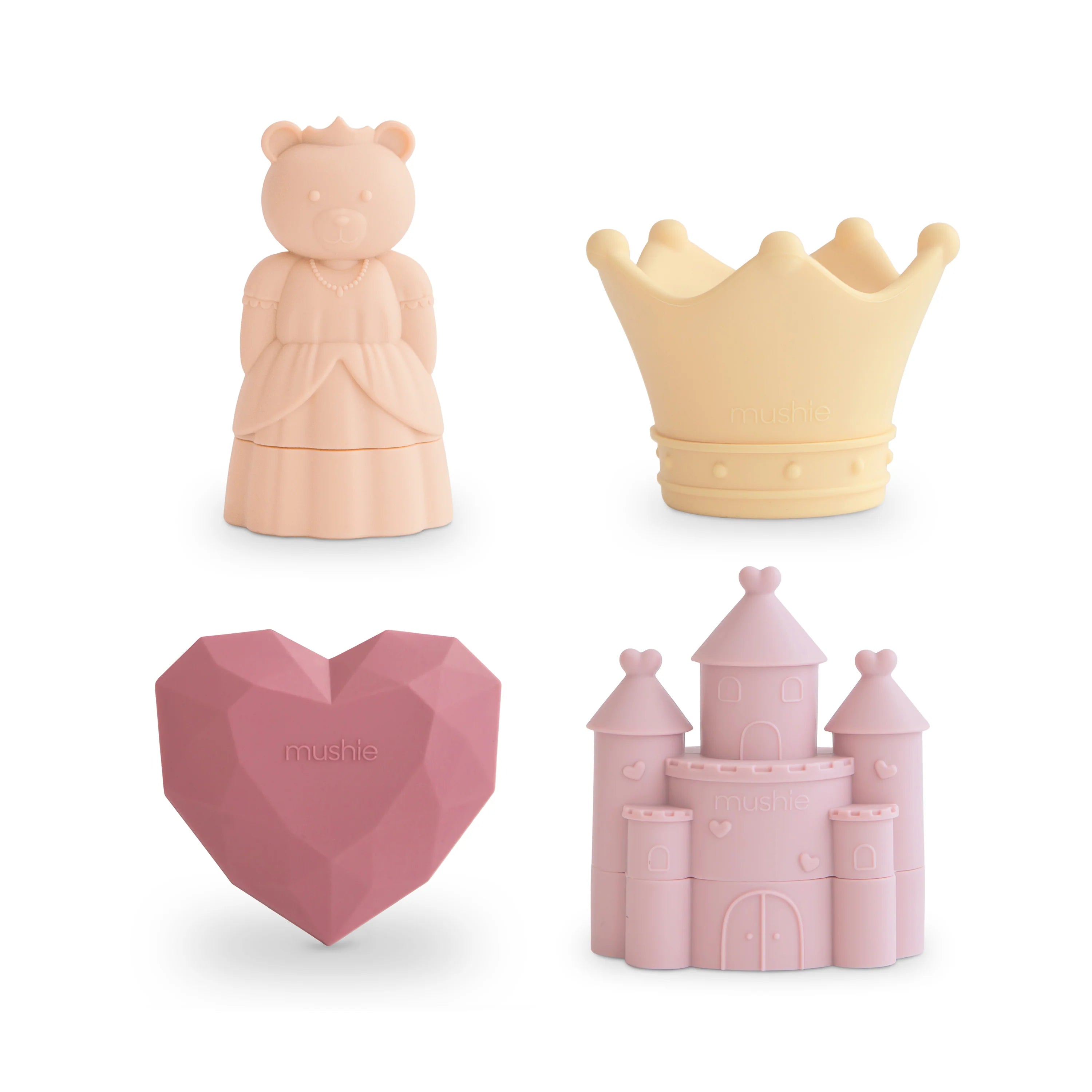 Princess Mold Free Bath Play Set- 4 Pack