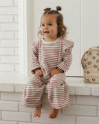 Ruffle Cozy Set Mulberry Stripe
