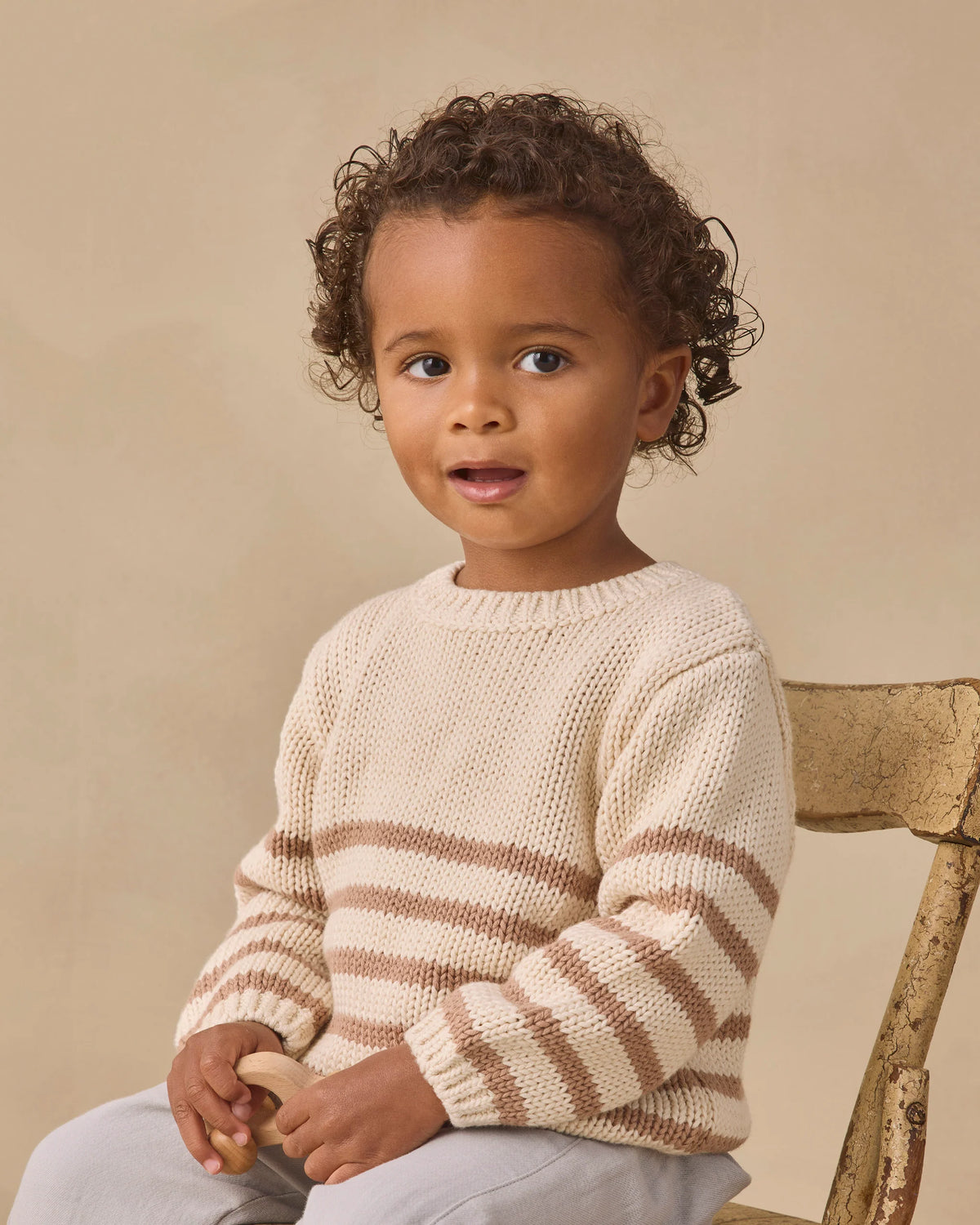 Rex Sweater Almond Stripe