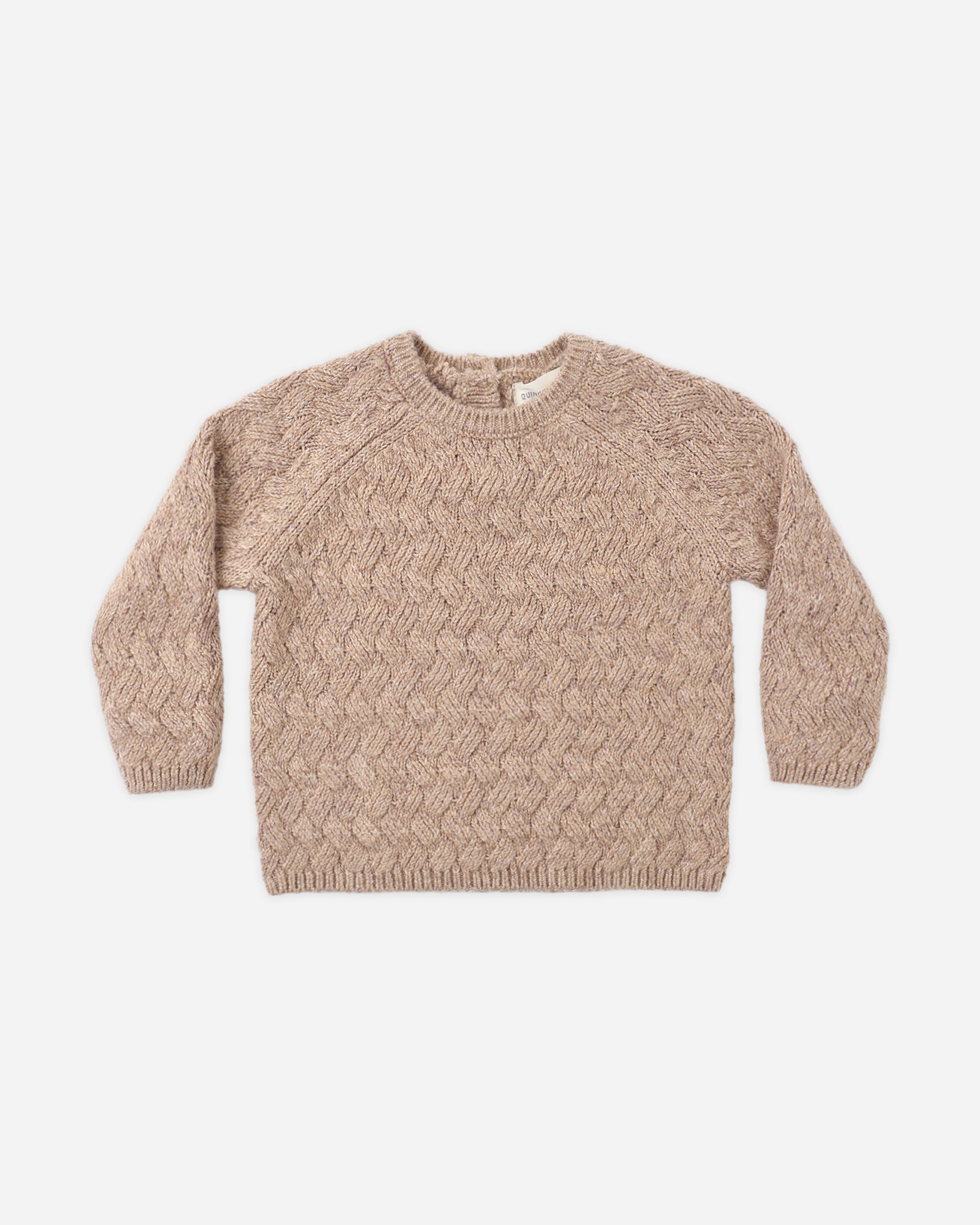 Knit Sweater Heathered Almond