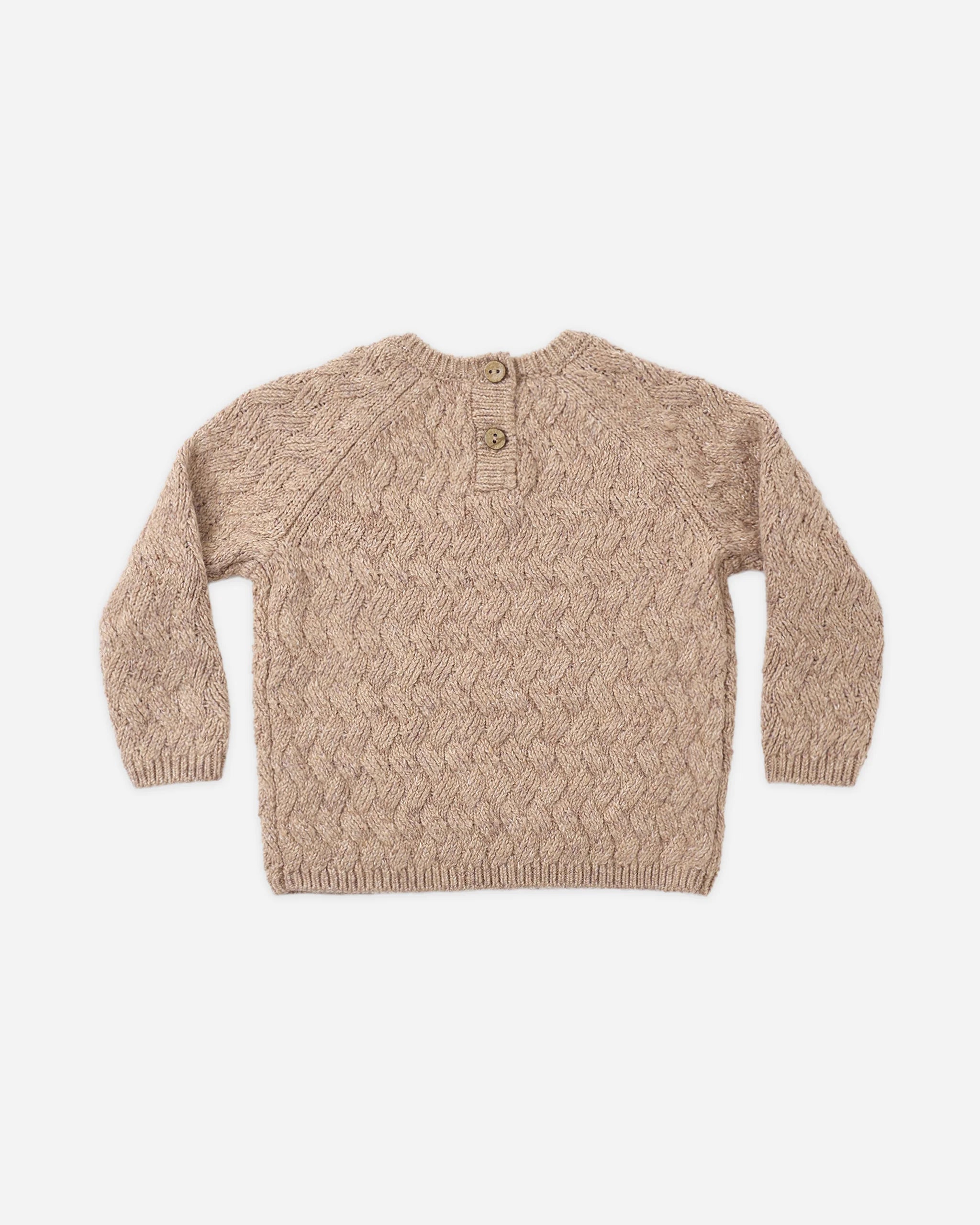 Knit Sweater Heathered Almond