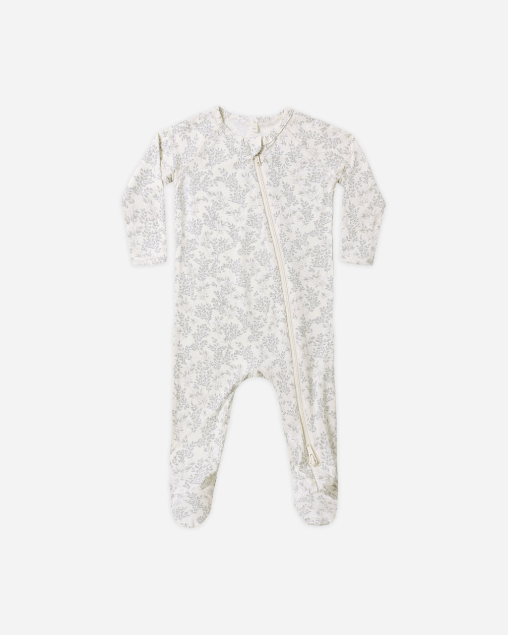 Bamboo Zip Footie Cloud Floral