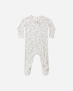 Bamboo Zip Footie Cloud Floral