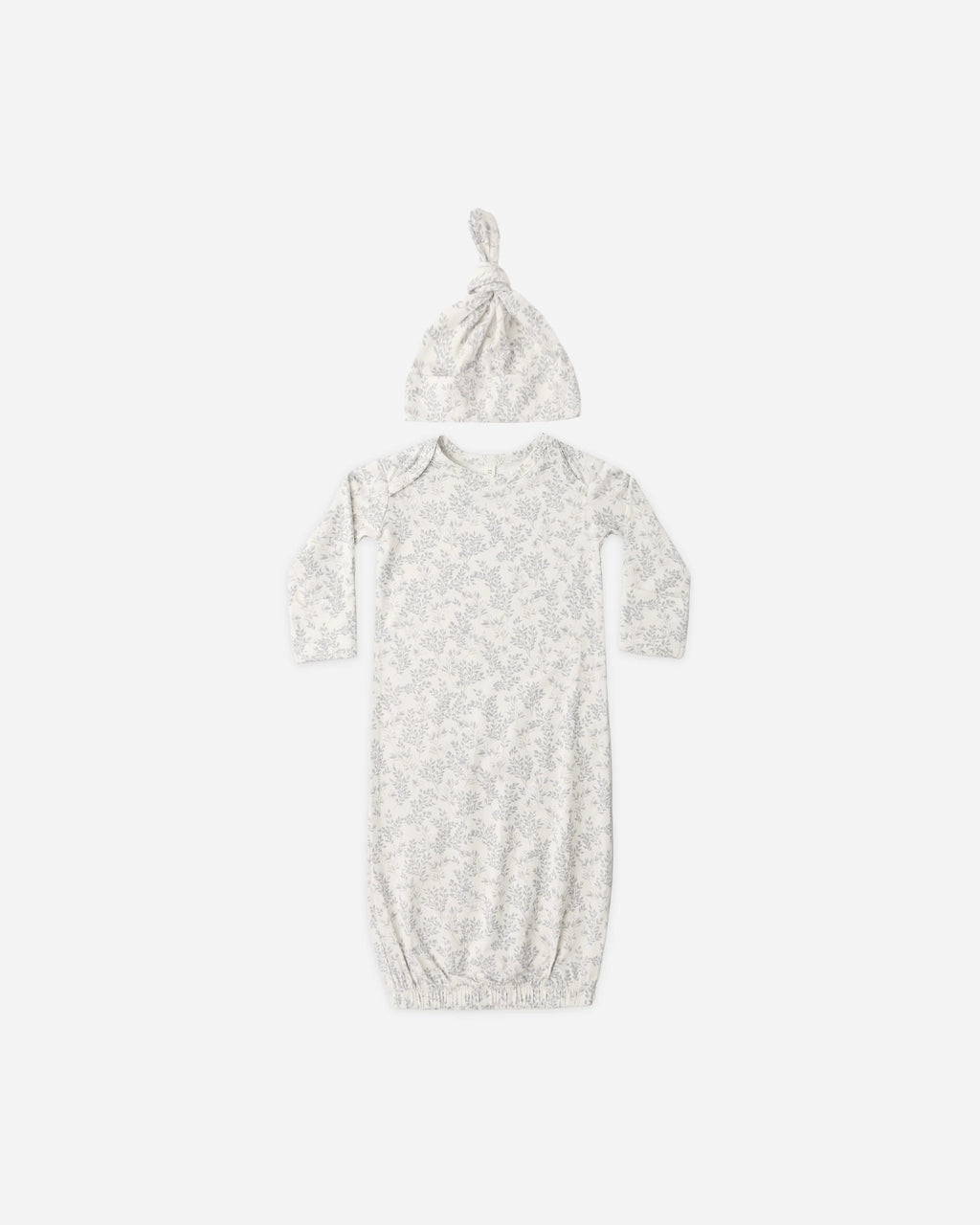 Bamboo Baby Gown + Hat Set Cloud Floral