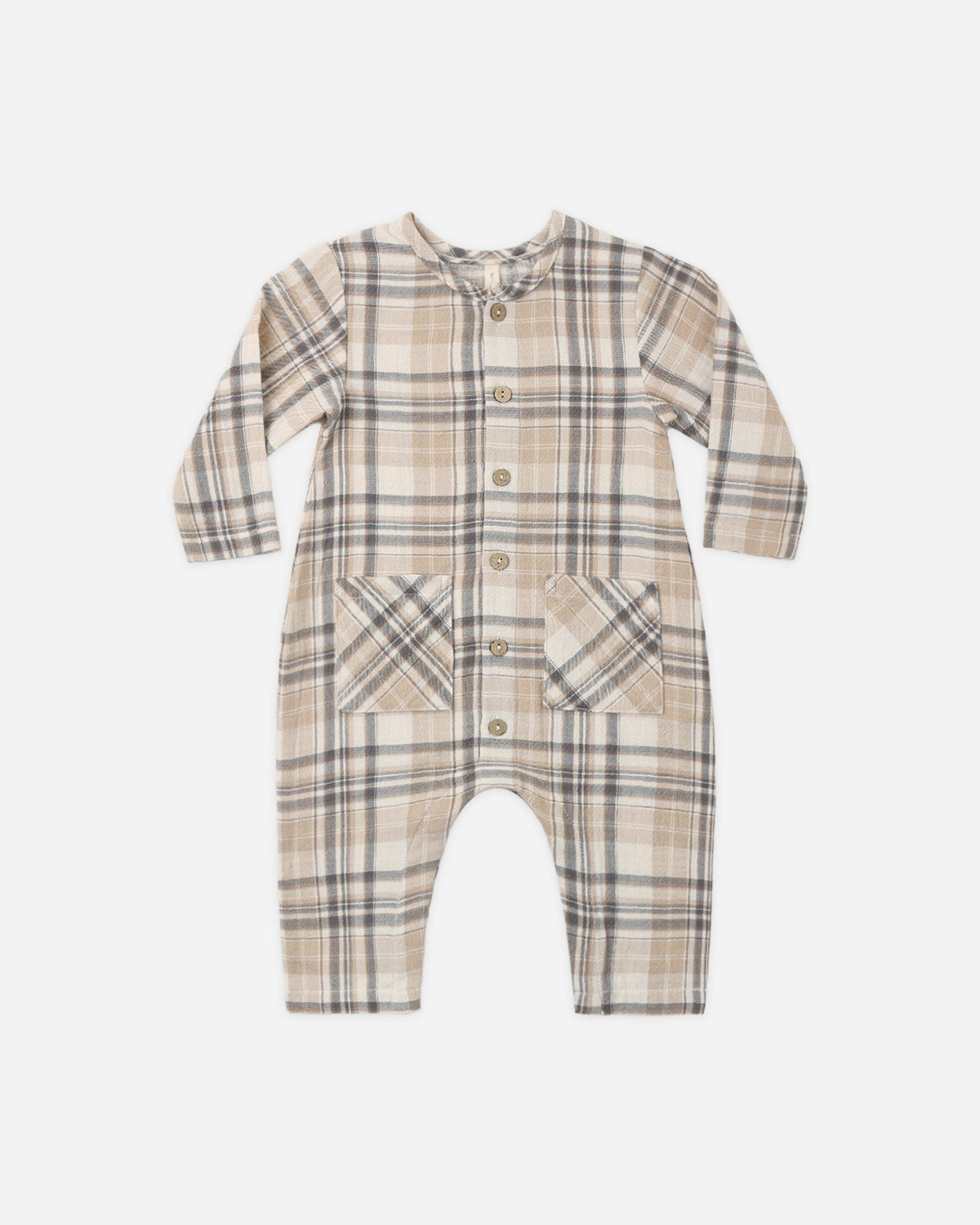 Woven Jumpsuit Fall Plaid