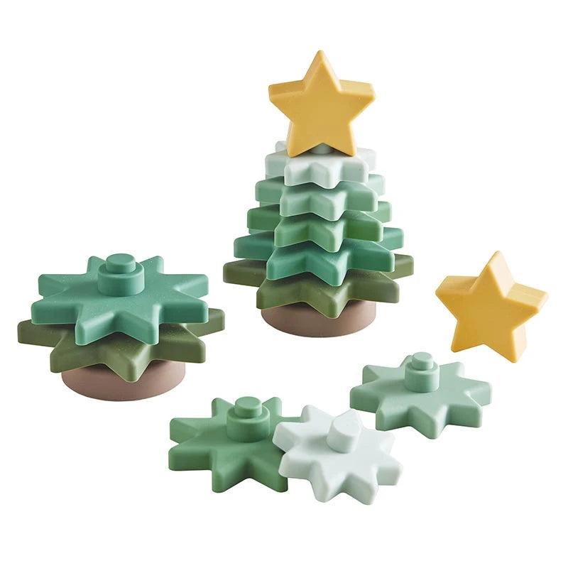 Silicone Christmas Tree Stacking Toy
