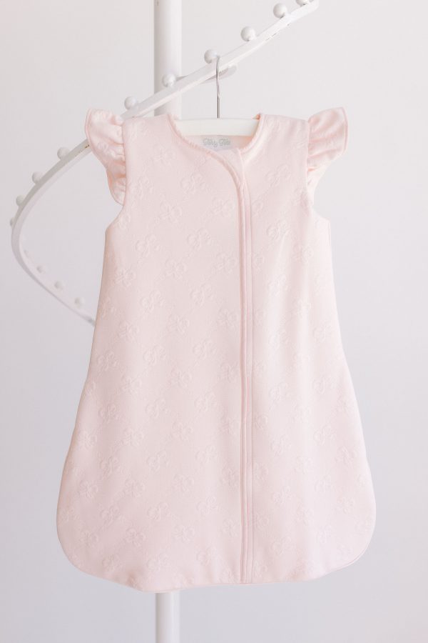 Sleep Sack- Pink Jacquard Bows