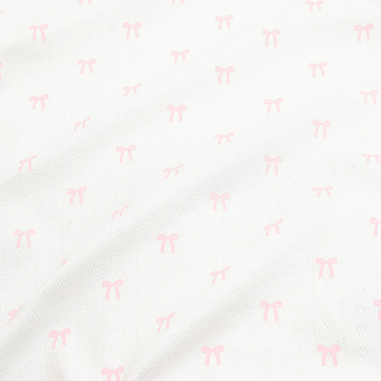 Pointelle Take Me Home Set with Cap in Sweet Pink Bow
