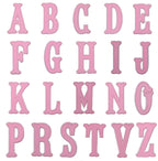 Letter Appliqués- Pink Canvas