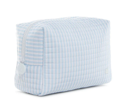 Quilted Everyday Bag- Pimlico Stripe Blue
