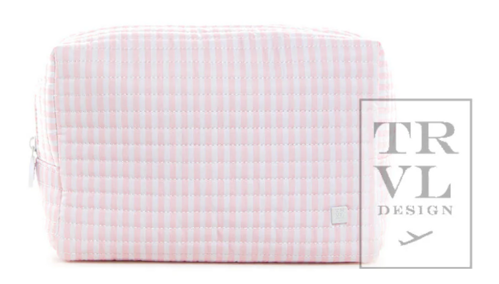 Quilted Everyday Bag- Pimlico Stripe Pink