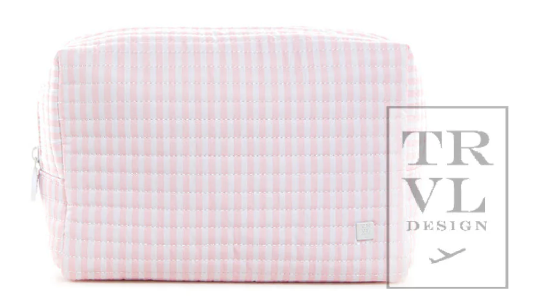 Quilted Everyday Bag- Pimlico Stripe Pink