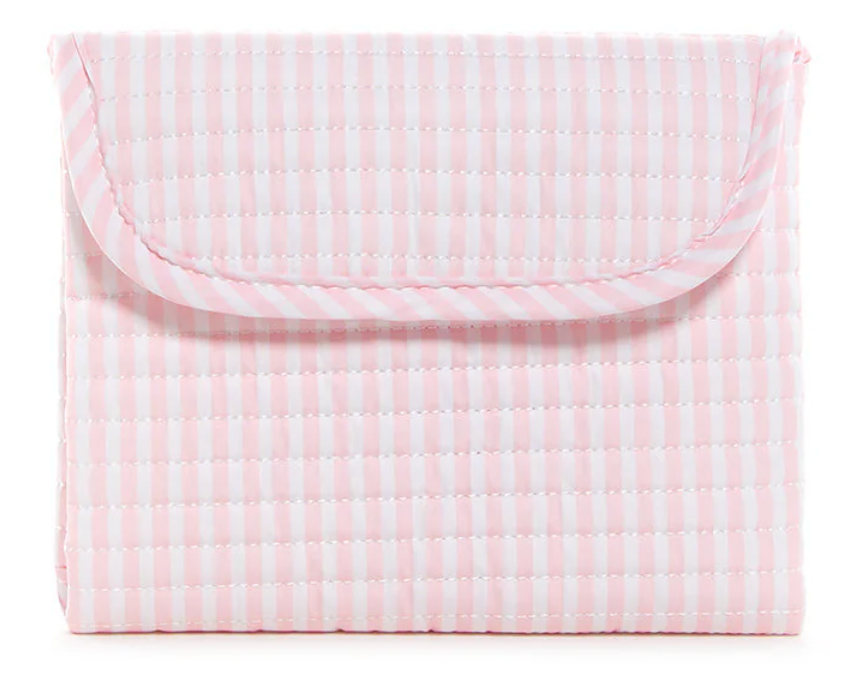 Quilted Changing Mat- Pimlico Stripe Pink