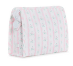 Roadie Medium Zip Pouch- Ribbon Floral Pink