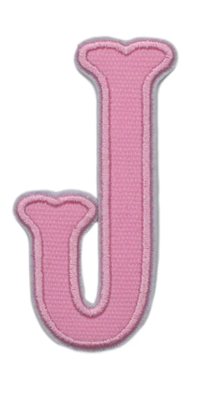 Letter Appliqués- Pink Canvas