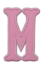 Letter Appliqués- Pink Canvas