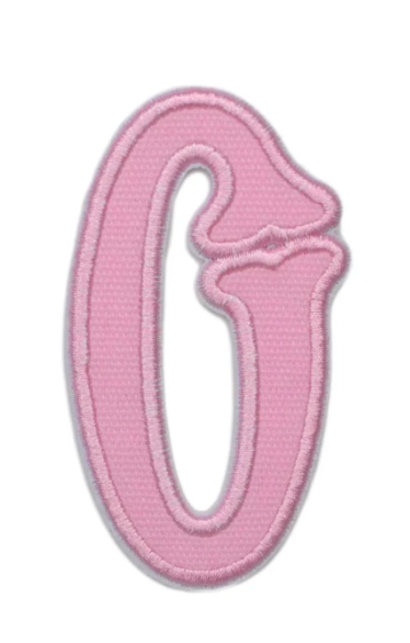 Letter Appliqués- Pink Canvas