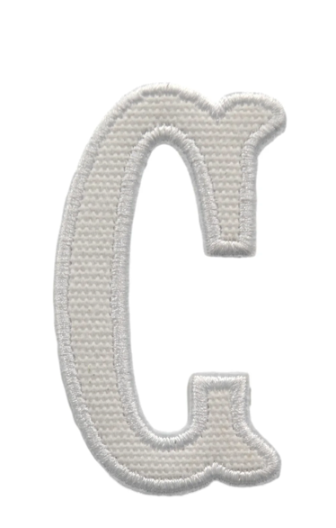 Letter Appliqués- White Canvas