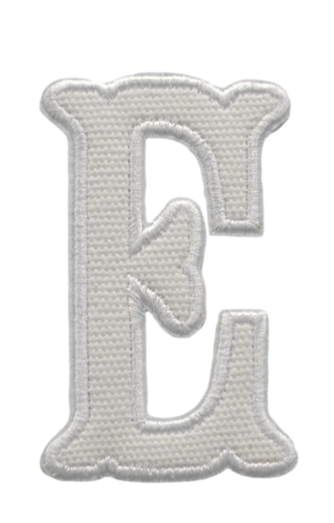 Letter Appliqués- White Canvas