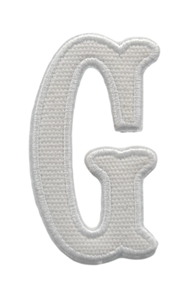 Letter Appliqués- White Canvas
