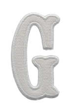 Letter Appliqués- White Canvas