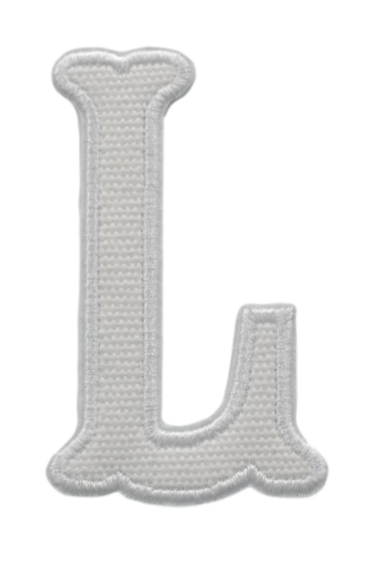 Letter Appliqués- White Canvas