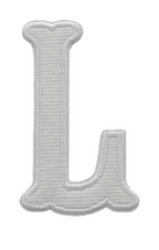 Letter Appliqués- White Canvas