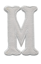 Letter Appliqués- White Canvas