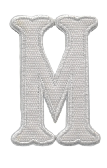 Letter Appliqués- White Canvas