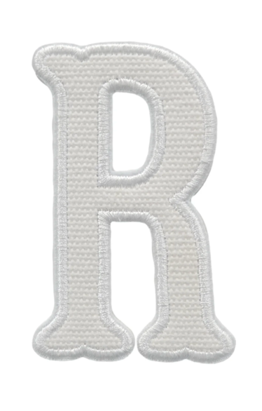 Letter Appliqués- White Canvas