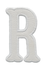 Letter Appliqués- White Canvas