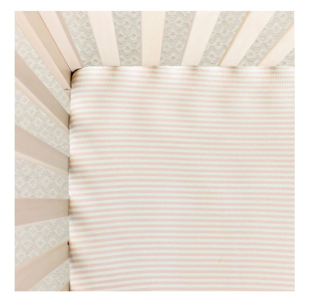 Harper Ribbed Crib Sheet