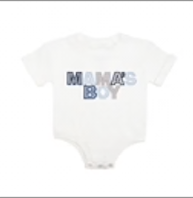 Mama's Boy Patchwork Romper