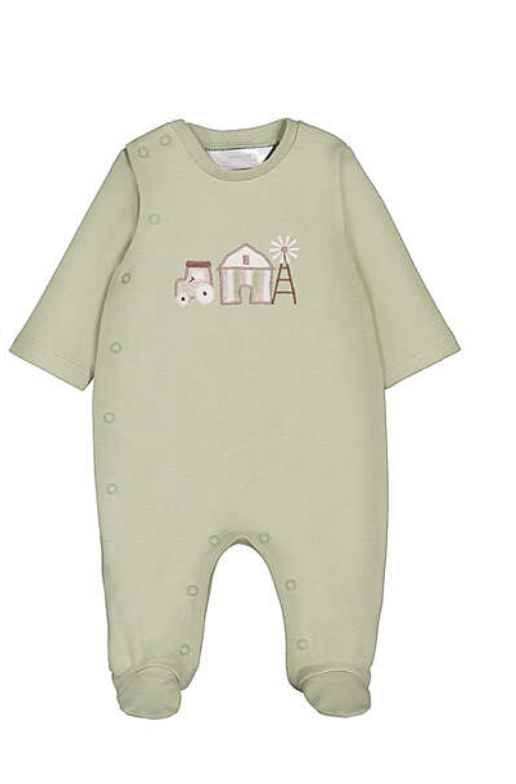 Tractor and Farm Footed Pajamas