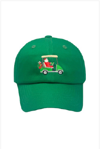 Santa Golf Cart Baseball Hat