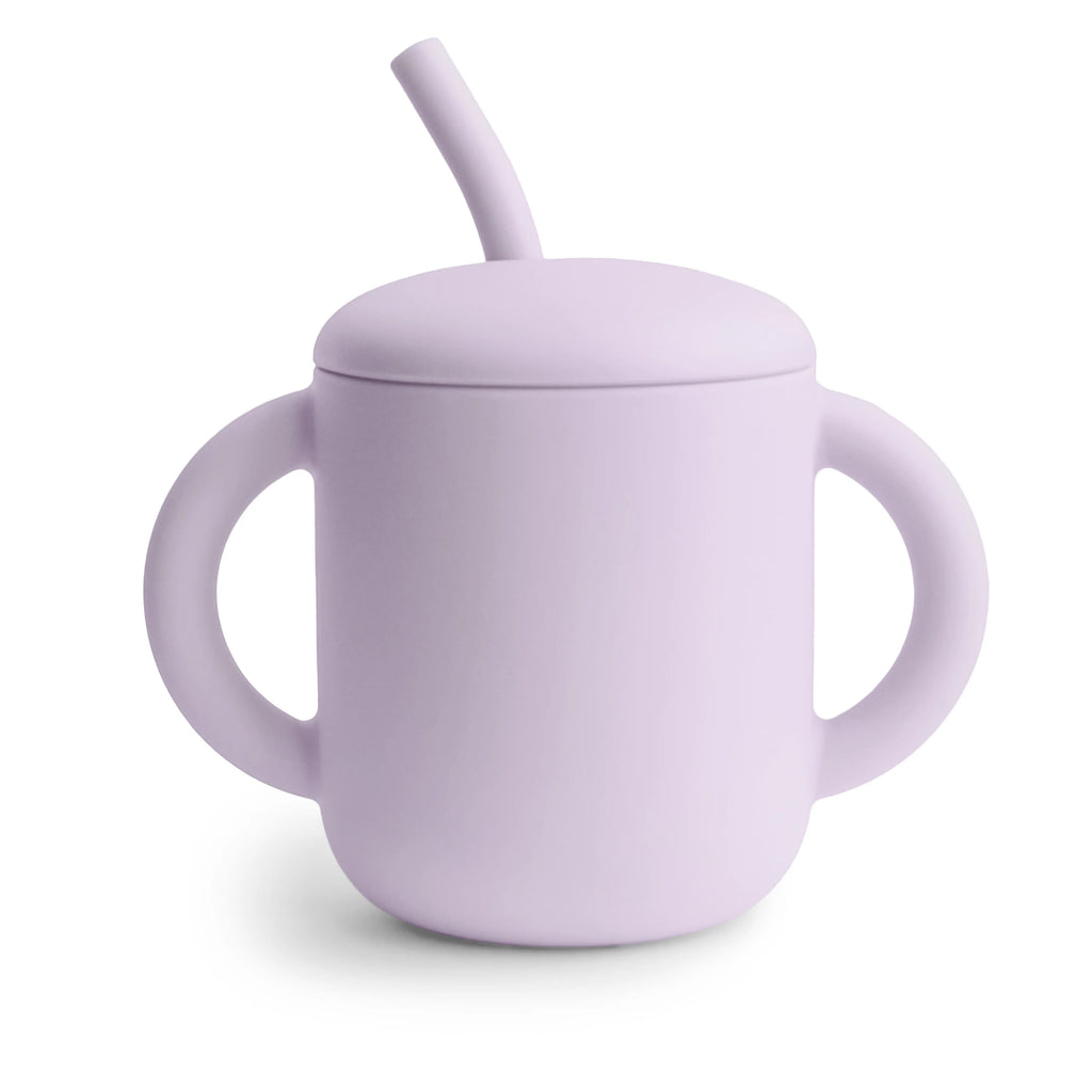 Silicone Training Cup + Straw