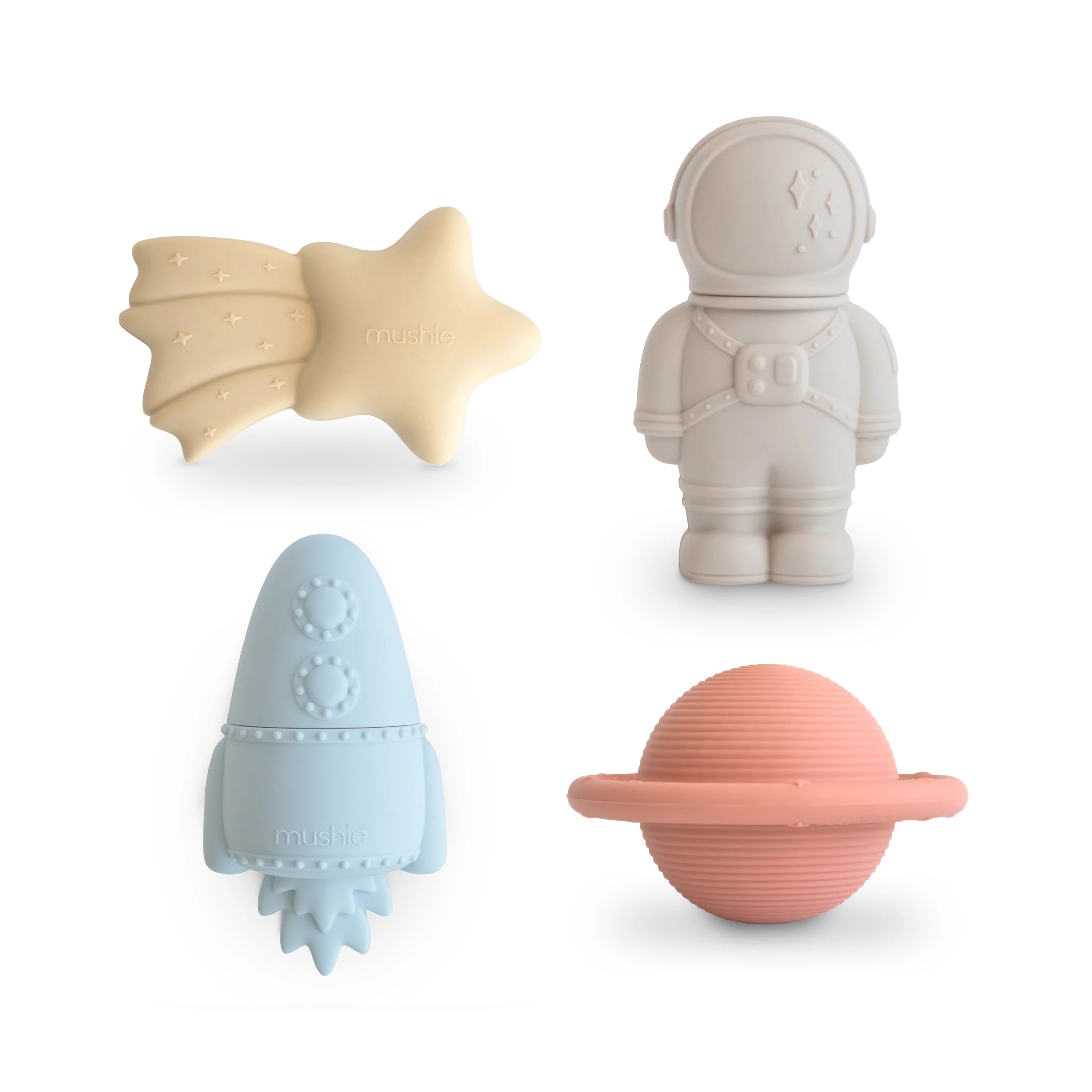 Space Mold Free Bath Play Set- 4 Pack