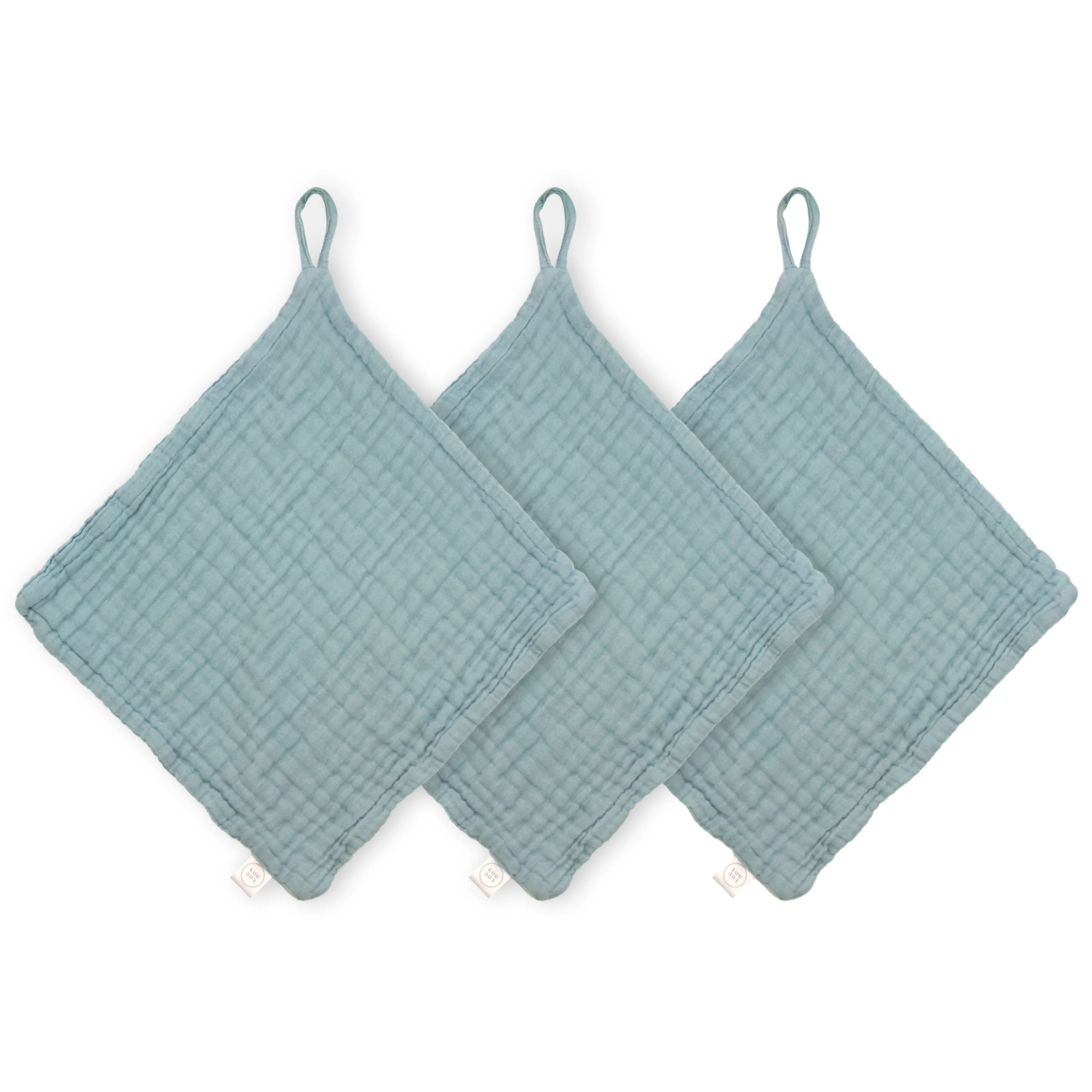 Washcloth 3 Pack- Steel