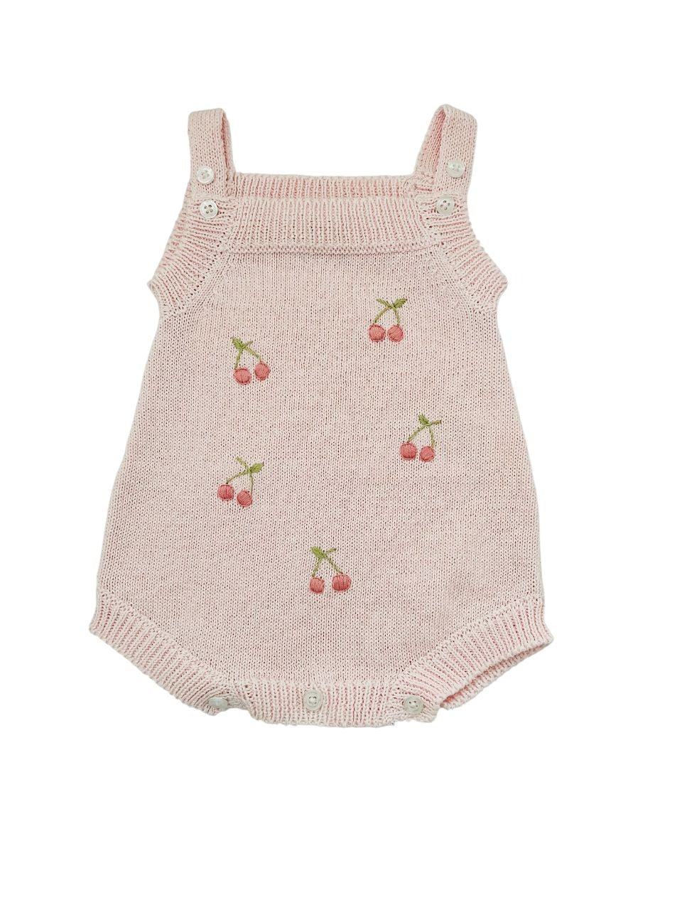 Cherry Short Knit Overall