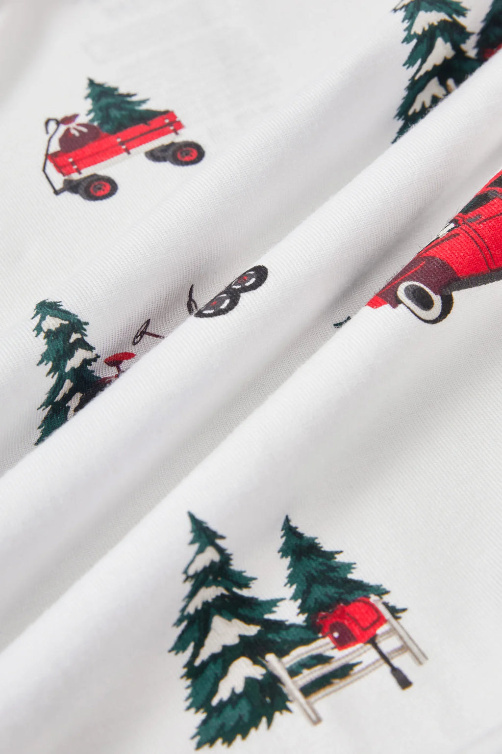 Swaddle Blanket in Holiday Tree Farm