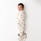 Swaddle Blanket in Teddy Bear